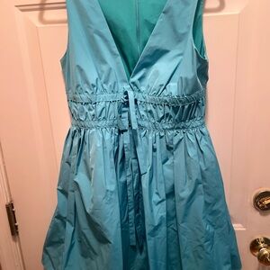 Amanda Uprichard Teal Sleeveless Morello Dress M